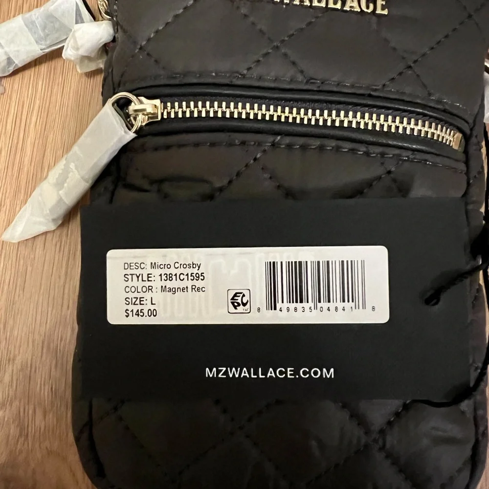 NWT MZ Wallace Micro Crossby Bag in Magnet Rec - Picture 7 of 9